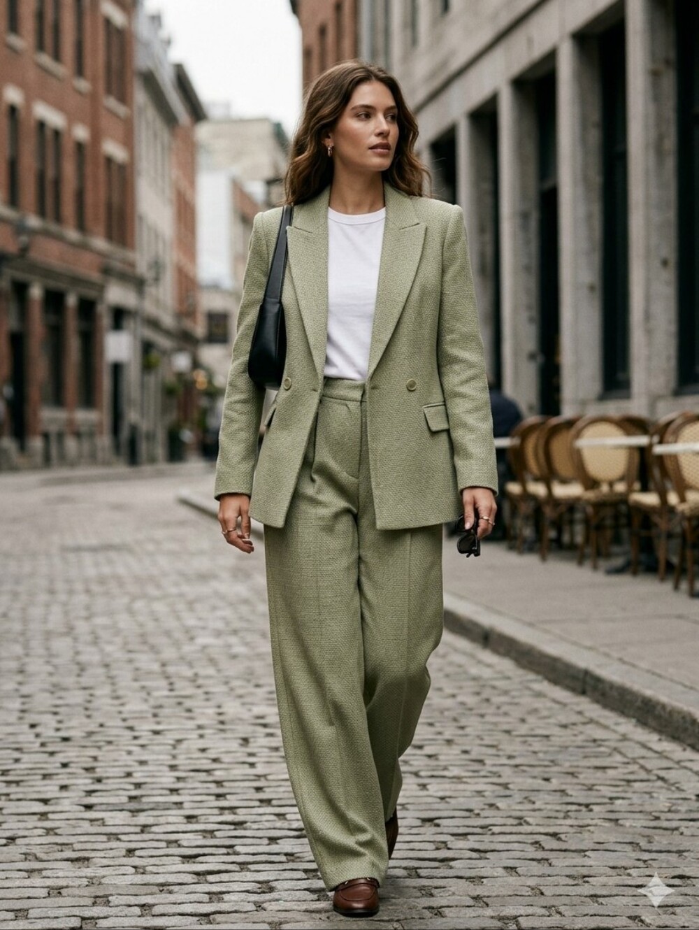 House of Harlow 1960 x REVOLVE Double-Breasted Tweed Blazer (L) & Pants (12) Set - Picture 2 of 16